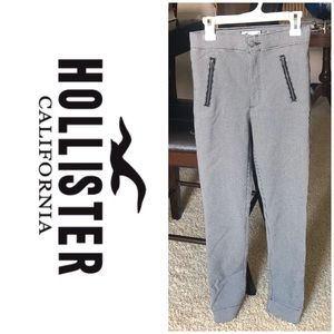Hollister Black and White Skinny Pants